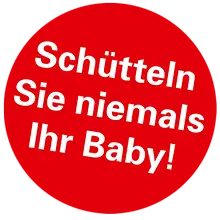 Logo Schütteln Sie niemals Ihr Baby!