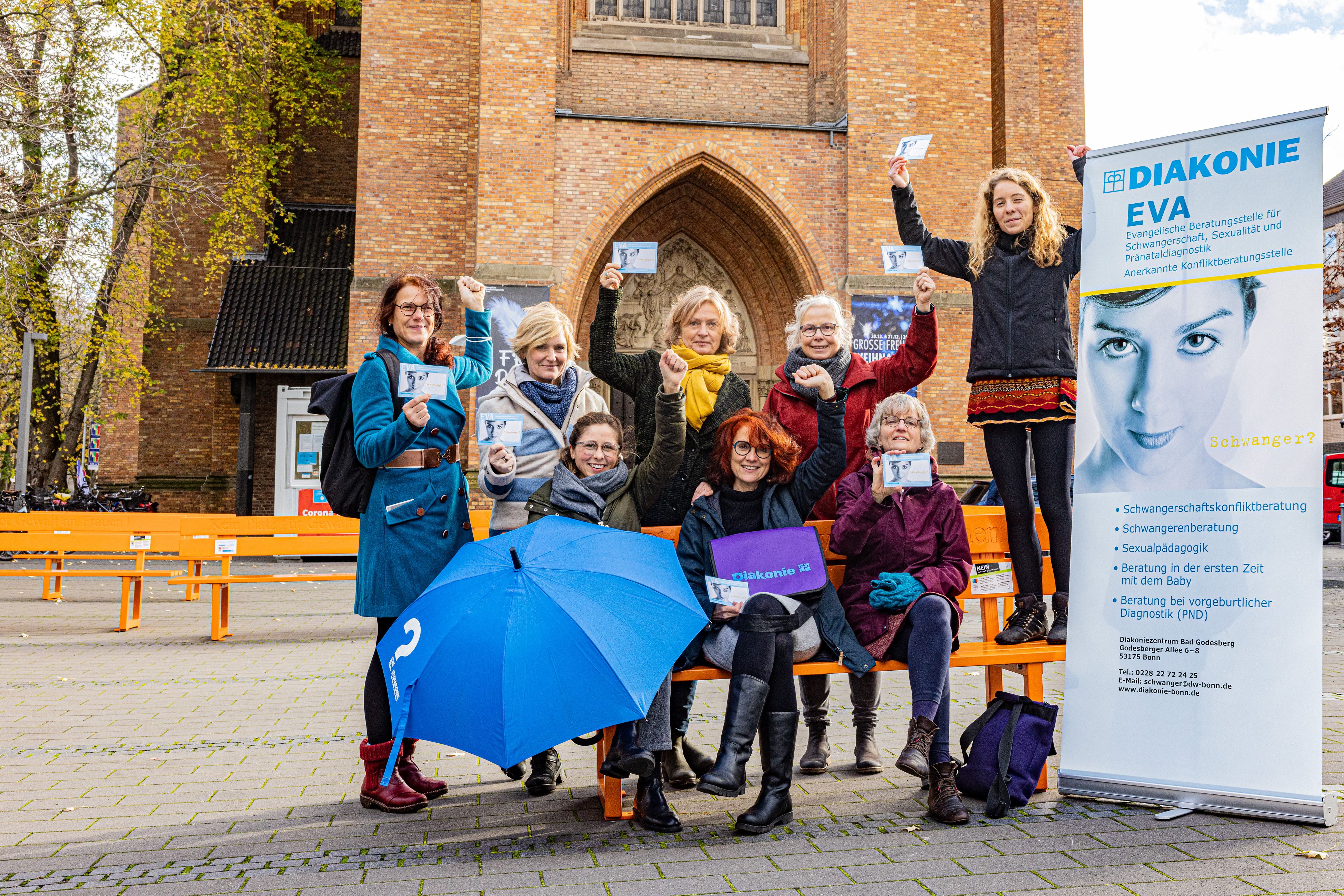 Gruppenbild des Teams der Beratunsgstelle EVA